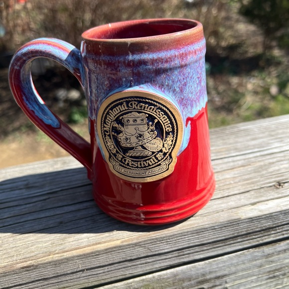2015 Maryland Renaissance Festival Mug Handmade In USA Grey Fox Pottery Ceramic - Picture 2 of 16